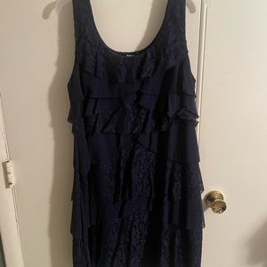 Navy Blue Lace Dress